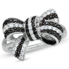 Woooooooow Jewelry Photo Black Diamond Ring Engagement Black Diamond Wedding Rings Diamond Bows