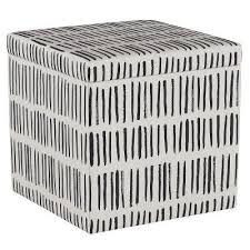 Black And White Striped Storage Ottoman Plano Storage Ottoman White Project 62 Plano Storage Ottoman Tufted Storage Bench