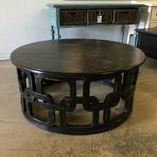 Round reclaimed wood coffee tables, rustic round old elm wooden coffee table. Round Coffee Table Nadeau Indianapolis