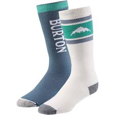 Burton Womens Weekend Midweight Snowboard Socks 2 Pack At