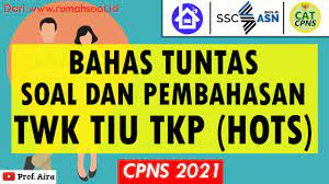 Check spelling or type a new query. Soal Cpns Hots 2021 Full Pembahasan Kunci Jawaban Twk Tiu Tkp Review Rumah Soal Youtube