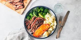 Melt butter and coconut oil in an oven proof dish in while the oven heats. Grilled Flank Steak Recipe Quick Easy Flank Steak Marinade Openfit