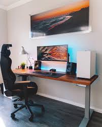 Light Filled Sunroom Autonomous Desk Setup In 2020 Room Setup Home Office Setup Bedroom Setup
