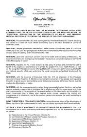 Malay language is predominantly spoken in malaysia. Lgu Malay Executive Order No 15 An Order Restricting Facebook