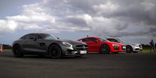 2016 Audi R8 V10 Plus Thrashes Amg Gt S And C63 S In Drag Race Autoevolution