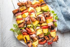 Let the couscous sit for 10 minutes. Pork Pineapple Kabobs With Grilled Mango Nourish And Fete