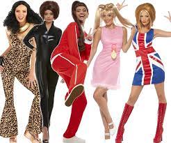 as posh spice don't even think about it! Ladies 90s Posh Ginger Baby Scary Sporty Spice Girls Fancy Dress Costume Outfit Ebay