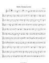 Hello, Young Lovers Sheet Music - Hello, Young Lovers Score ...