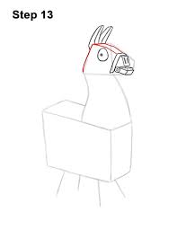 Inside the body, near the left edge, draw a long, rectangular shape for the side of the loot llama's saddle.at the bottom, draw a small arc with an even smaller, thinner arc inside for the lock. How To Draw Loot Llama Fortnite With Step By Step Pictures