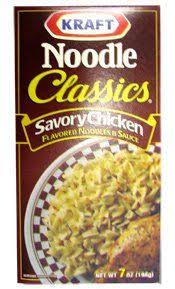 Unfortunately, she lives in toledo, ohio, and i live in charlottesville, virginia.which is a 9 hour drive, on a good day.… Kraft Noodle Classics Savory Chicken Flavored Savory Chicken Noodle Dinner Chicken Flavors