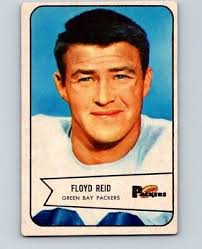 1954 BOWMAN FOOTBALL #22 FLOYD "BREEZY" REID MID GRADE LB