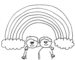 Rainbow comes from the latin arcus pluvius, meaning rainy arch.. Printable Rainbow Pictures Coloring Home