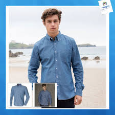 Objet Publicitaire Chemise Chambray Front Row Personnalisable 00016v0084531 A Partir De 18 88 Euros Ht