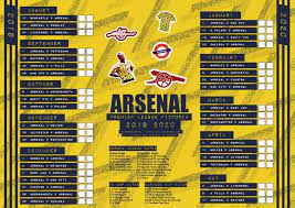 All fixtures will be subject to change for television coverage, apart from the *game likely to be moved due to club's possible participation in europa league qualifying. Arsenal Premier League Calendar 2019 20 Gunners