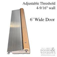 These adjustable thresholds, in combination with a good door bottom sweep stop almost all air flow under your door. Adjustable Door Threshold Adjustable Threshold All About Doors