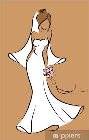 Hochzeitkleid gibt der braut tipps zum hochzeitkleid. Fototapete Silhouette Einer Braut In Einem Hochzeitskleid Hintergrund Pixers Wir Leben Um Zu Verandern