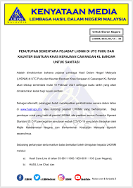 Muhamad shazali bin mohamed taib. Pengumuman 6 00 Pm Lembaga Hasil Dalam Negeri Malaysia Facebook