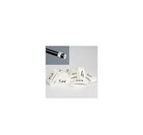 7mm Cable Plug Lead Numbers - Markers 1 to 8 - White