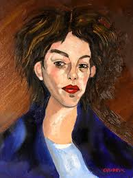 My painting, "Candida" & "Astra", oil