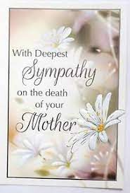 Extending my deepest sympathy on the loss of your mother and praying that your faith will give you strength in this sad time. With Deepest Sympathy On The Loss Of Your Mother Card Christian Religious Mum Ebay