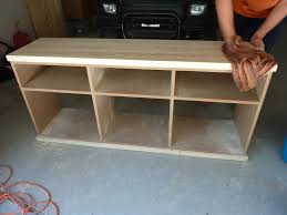 The tutorial shows how to build not the compartment itself, but the floating wall where the tv is attached. Flashback Friday A Story Of A Tv Stand In Which I Realized I Really Loved My Boyfriend Fiance Husband Planting Sequoias