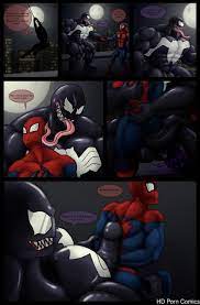 Venom x Spider-Man On The Roof comic porn | HD Porn Comics
