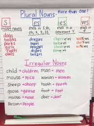 Plural And Irregular Nouns Anchor Chart Use This Anchor