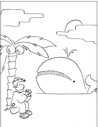 Discover thanksgiving coloring pages that include fun images of turkeys, pilgrims, and food that your kids will love to color. Jonah And The Big Fish Coloring Page Coloring Home