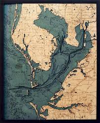 Bathymetric Map Tampa Bay Florida