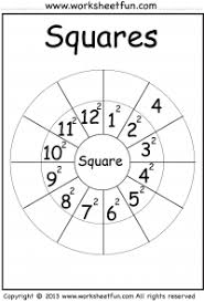 Squares 1 12 Worksheet Classical Conversations Homeschool Learning Math Teaching Math