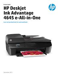 On this page provides a printer download link hp deskjet 4645 driver for many types in addition to a driver scanner directly from the official so you are more useful to find the links you need. Hp Deskjet Ink Advantage 4645 E All In One Manualzz