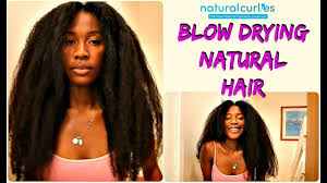 For a good rule of thumb, be patient. How To Blow Dry Natural Hair Without Heat Damage Tension Method Youtube
