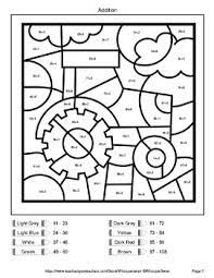 Dive into addition with the single digits in this worksheet, featuring an ocean floor background. 2 Digit And 1 Digit Addition Color By Number Coloring Pages Farm