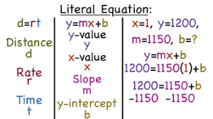 What Is A Literal Equation Virtual Nerd