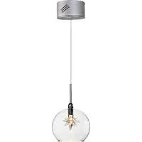 The glass balls are illuminated by replaceable led bulbs and are fully dimmable. Pendants