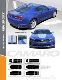 2020 2019 Chevy Camaro Ss Racing Stripes Rev Sport Dual Hood Decals Trunk Vinyl Graphics Decal Kit