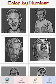 What's in kobe bryant paint by number kit? Youtube Celebrity Color By Number Adult Pixel Art For Android Apk Download