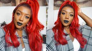 It is perfect for your nighttime wear! Bright Red Hair Color For Darkskin Black Women Ft Ygwigs Youtube