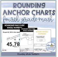 printable interactive anchor charts fourth grade math rounding whole numbers