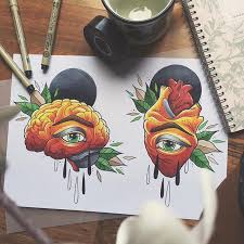 An Open Mind Is An Open Heart Heart Brain Eye Hearttattoo Braintattoo Eyes Drawing Art Artwork Artist Traditional Tattoo Brain Tattoo Eye Tattoo