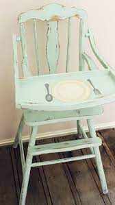 the boutique showcase vintage farmhouse high chair by the tattered hanky www prodigalpieces com painted high chairs vintage high chairs vintage nursery