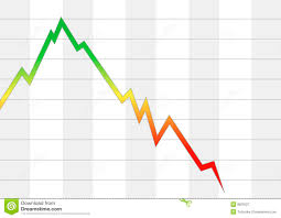 Falling Stock Chart Stock Illustration Illustration Of