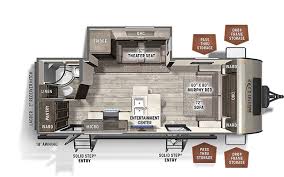 Expect all the quality and superior construction that you have come to know in a rockwood, plus added features to enhance your electric auto leveling system (optional on ultra lite). Travel Trailer Floorplans Giant Rv