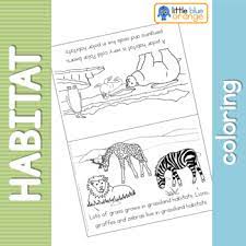 Desert (sonoran) detailed coloring page. Habitat Coloring Worksheets Teaching Resources Tpt