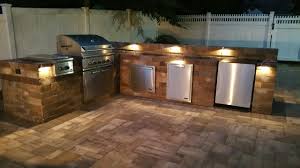 Kingspark Smithtown Commack Outdoorliving Kitchens Led Lighting Hardscapes Stonecreati Outdoor Kitchen Island Outdoor Kitchen Kitchen Island With Sink