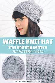 Knit A Slouchy Hat With This Free Hat Pattern And Step By Step Video Tutorial Two Adu Slouchy Hat Pattern Knitting Patterns Free Hats Knit Slouchy Hat Pattern