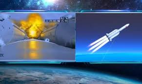 Partes de un gran cohete chino está rumbo a la tierra, ¿qué posibilidades hay de que sea un peligro? 28odizapakqnam
