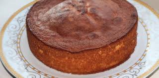 They have a very light, fluffy and airy structure as a result of beating the egg whites to incorporate air. Homemade Delicious Sponge Cake Easy Baking For Home Sweetness On A White Plate With A Gold Pattern Stock Photo Image Of Cuisine Kitchen 173149880