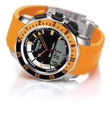 Tissot Sea Touch In Meters T026 420 17 281 02 Right Down To A Depth Of 10 Bar 100 M 330 Ft Wearers Literally Have The S Tissot Swiss Watches Dive Watches