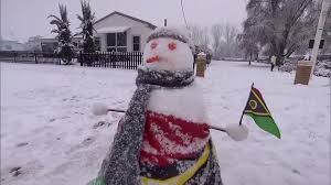 Rare snowfall in Australia